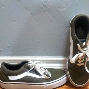 Vans woman shoes size 7.5 olive green